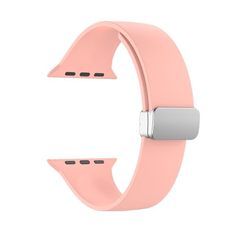 Silikonarmband - Faltschließe - Pink - Geeignet für Apple Watch 38mm / 40mm / 41mm