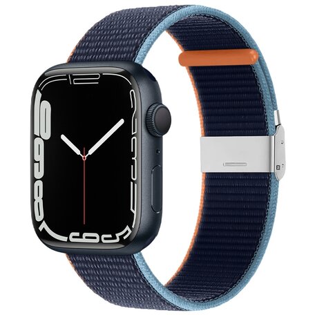 Nylonband mit Clipverschluss - Navy - Geeignet für Apple Watch 38mm / 40mm / 41mm