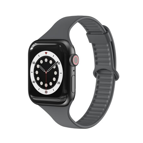 TPU Slim Fit Armband - Space Grau - Geeignet für Apple Watch 38mm / 40mm / 41mm