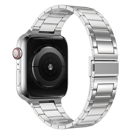 Stahlgliederarmband - Silber - Geeignet für Apple Watch 38mm / 40mm / 41mm
