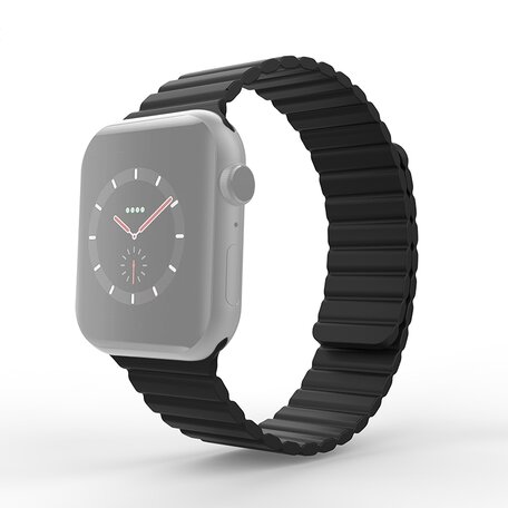 Silikon Loop Armband - Schwarz - Geeignet für Apple Watch 38mm / 40mm / 41mm
