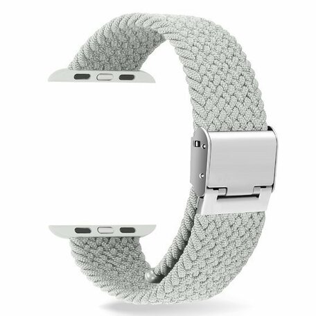 Geflochtenes Armband - Hellgrau - Geeignet für Apple Watch 38mm / 40mm / 41mm