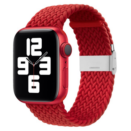 Geflochtenes Armband - Rot - Geeignet für Apple Watch 38mm / 40mm / 41mm