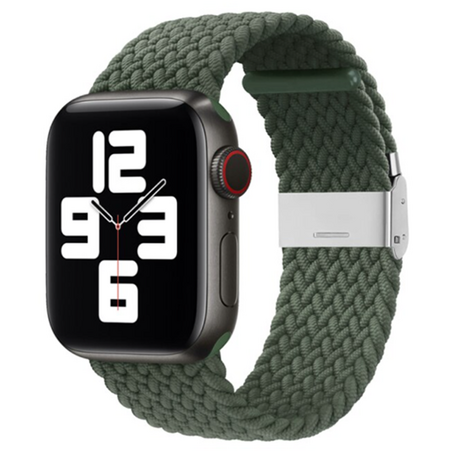 Geflochtenes Armband - Grün - Geeignet für Apple Watch 38mm / 40mm / 41mm