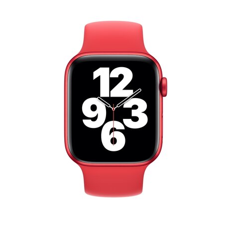 Solo Loop Link series Armband - Größe: L - Rot - Geeignet für Apple Watch 38mm / 40mm / 41mm