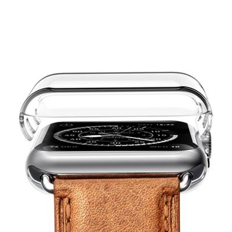 Hartschalengehäuse 38mm (vollständig geschützt) - Transparent - Geeignet für Apple Watch 38 mm