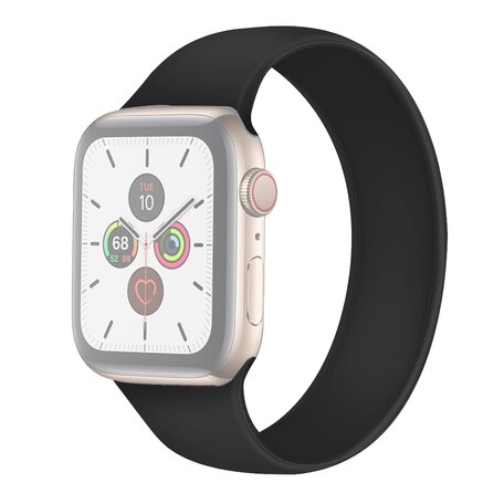 Solo Loop Link series Armband - Größe: S - Schwarz - Geeignet für Apple Watch 38mm / 40mm / 41mm