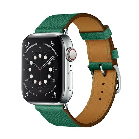 Lederarmband - Grün - Geeignet für Apple Watch 38mm / 40mm / 41mm