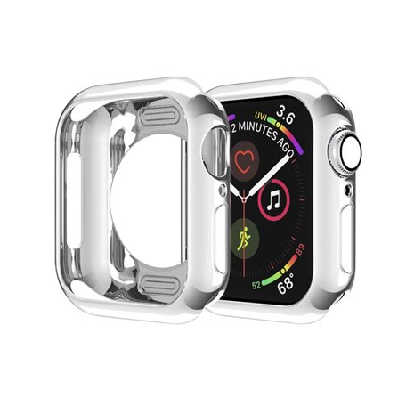 Silikongehäuse 38mm - Silber - Geeignet für Apple Watch 38mm