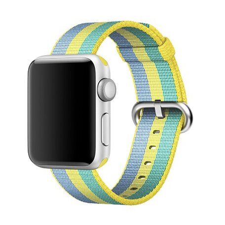 Nylonband - Gelb / Grün / Blau - Geeignet für Apple Watch 38mm / 40mm / 41mm