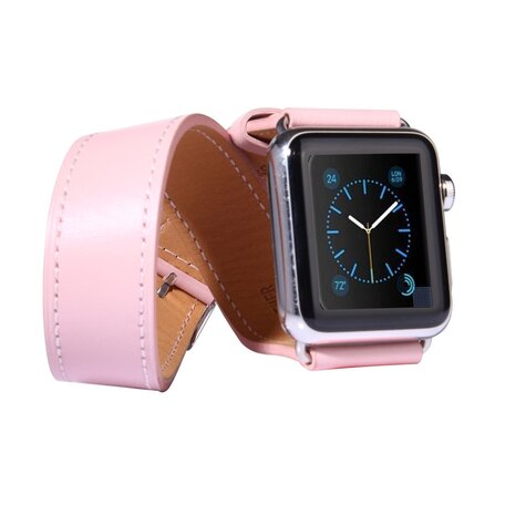 Kakapi Double Strap Armband - Pink - Geeignet für Apple Watch 38mm / 40mm / 41mm