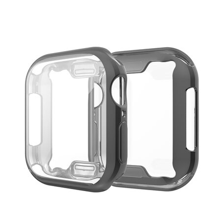 Silikonhülle (vollständig geschützt) 44mm - Schwarz - Geeignet für Apple Watch 44mm