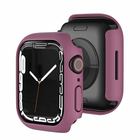 Apple Watch 45mm Hartschalengehäuse (offene Vorderseite) - Weinrot - Passend für Apple Watch 45mm