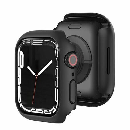 Apple Watch 45mm Hartschalengehäuse (offene Vorderseite) - Schwarz - Geeignet für Apple Watch 45mm