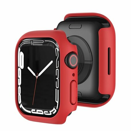 Apple Watch 45mm Hartschalengehäuse (offene Vorderseite) - Rot - Geeignet für Apple Watch 45mm