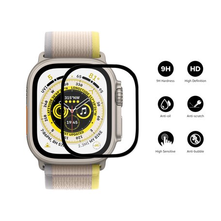Displayschutzfolie Ultra Apple Watch - Vollschutz - Geeignet für Apple Watch 49mm