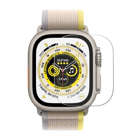 Displayschutzfolie Ultra Apple Watch - Gehärtetes Glas - Geeignet für Apple Watch 49mm
