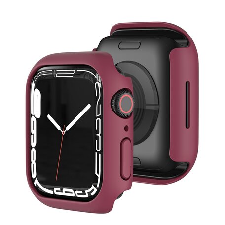 Apple Watch 41mm Hartschalengehäuse (offene Vorderseite) - Bordeaux - Geeignet für Apple Watch 41mm