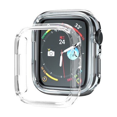 Hartschalengehäuse 41mm (offene Vorderseite) - Transparent - Geeignet für Apple Watch 41 mm