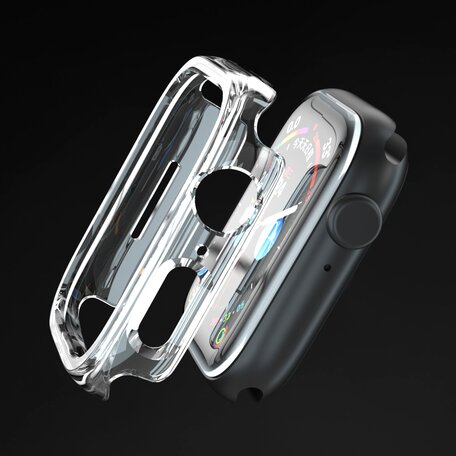 Hartschalengehäuse 41mm (offene Vorderseite) - Transparent - Geeignet für Apple Watch 41 mm