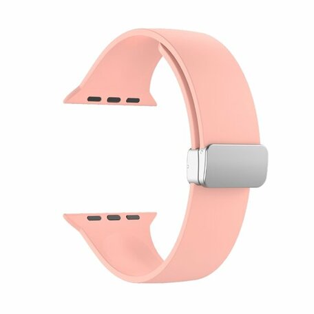 Silikonarmband - Faltschließe - Pink - Geeignet für Apple Watch 42mm / 44mm / 45mm / 49mm