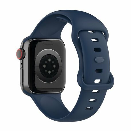 Silikon-Sportband - Marineblau - Größe: M/L - Geeignet für Apple Watch 42mm / 44mm / 45mm / 49mm