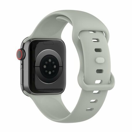 Silikon-Sportband - Grau - Größe: M/L - Geeignet für Apple Watch 42mm / 44mm / 45mm / 49mm