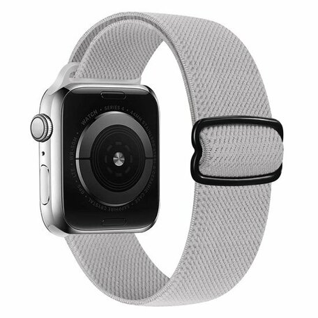 Solo Loop Nylonband - Grau - Geeignet für Apple Watch 42mm / 44mm / 45mm / 49mm
