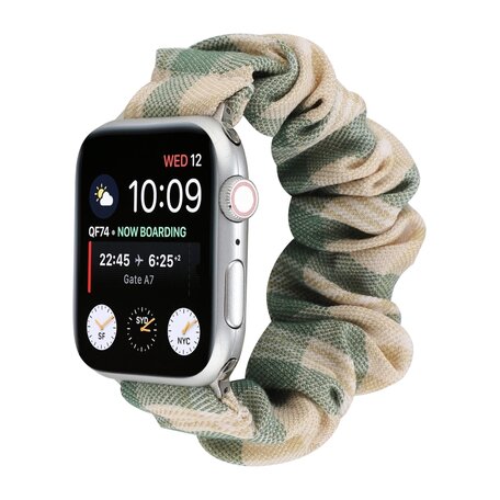 Elastisches Armband - Khaki / Grün - Geeignet für Apple Watch 42mm / 44mm / 45mm / 49mm