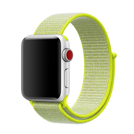 Sport Loop Armband - Neongrün - Geeignet für Apple Watch 42mm / 44mm / 45mm / 49mm
