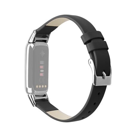 Fitbit Luxe - Lederband - Größe: Klein - Schwarz