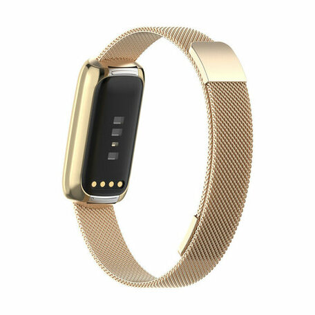 Fitbit Luxe - Milanaise Armband - Vintage gold