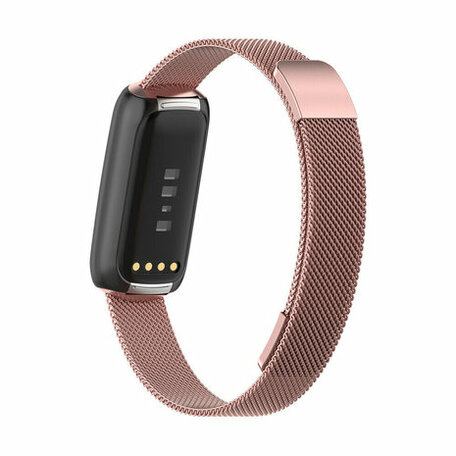 Fitbit Luxe - Milanaise-Armband - Roségold