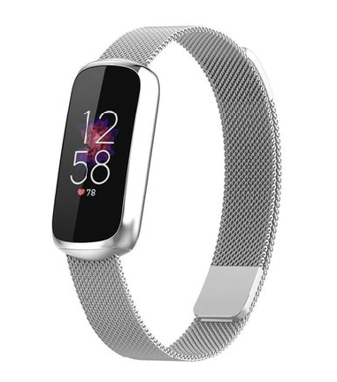Fitbit Luxe - Milanaise Armband - Silber