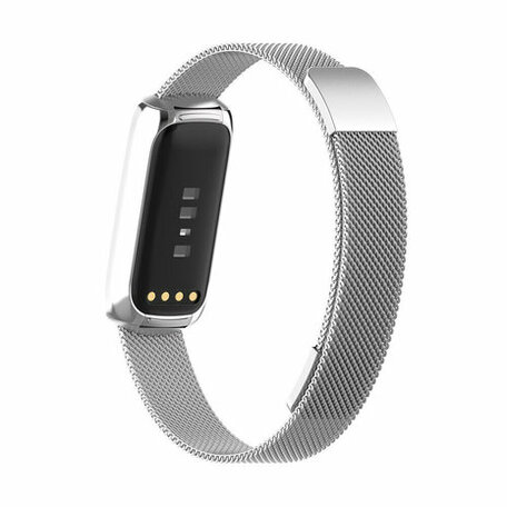 Fitbit Luxe - Milanaise Armband - Silber