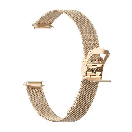 Fitbit Luxe - Milanaise-Armband mit Schnallenverschluss - Vintage gold