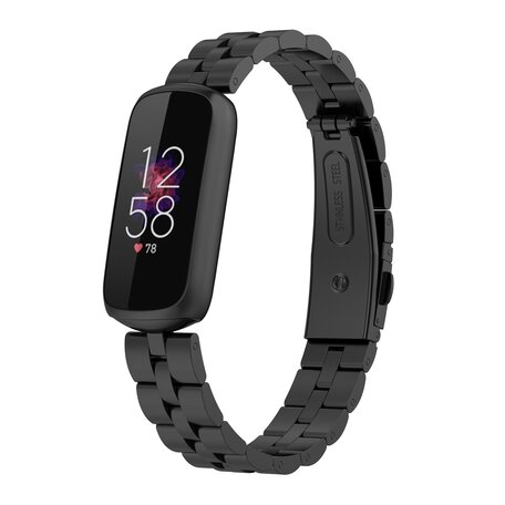 Fitbit Luxe - Stahlgliederband - Schwarz