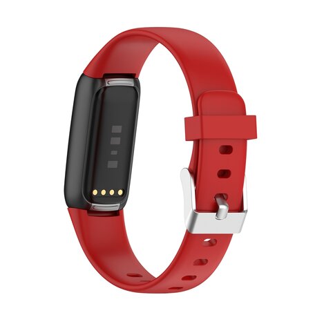 Fitbit Luxe - Sportarmband mit Schnalle - Größe: Large - Rot