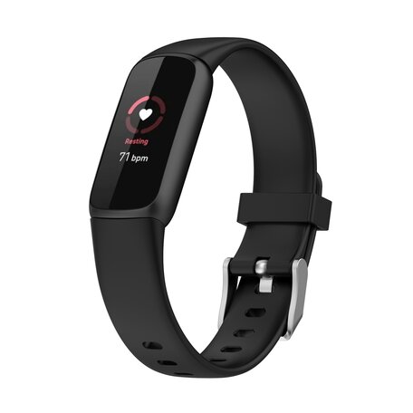 Fitbit Luxe - Sportarmband mit Schnalle - Größe: Large - Schwarz