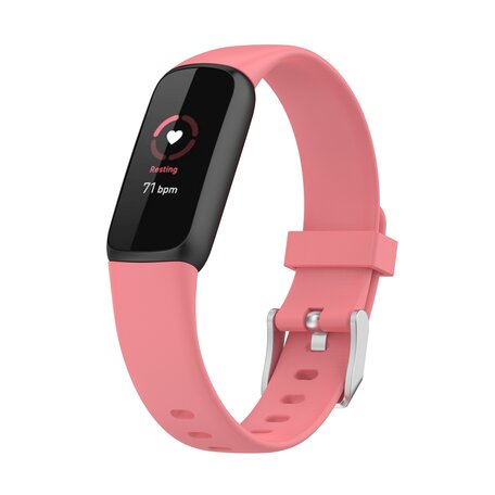 Fitbit Luxe - Sportarmband mit Schnalle - Größe: Large - Pink