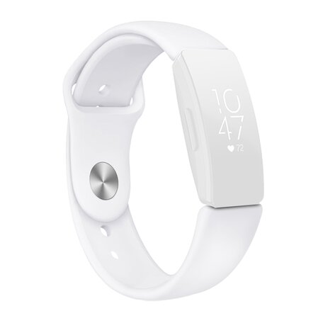 Fitbit Inspire 1 / HR / Ace 2 Silikonband - Größe: Groß - Weiß