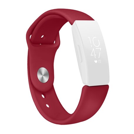 Fitbit Inspire 1 / HR / Ace 2 Silikonband - Größe: Large - Weinrot