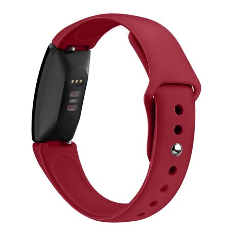 Fitbit Inspire 1 / HR / Ace 2 Silikonband - Größe: Large - Weinrot