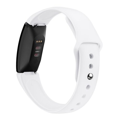 Fitbit Inspire 1 / HR / Ace 2 Silikonband - Größe: Klein - Weiß