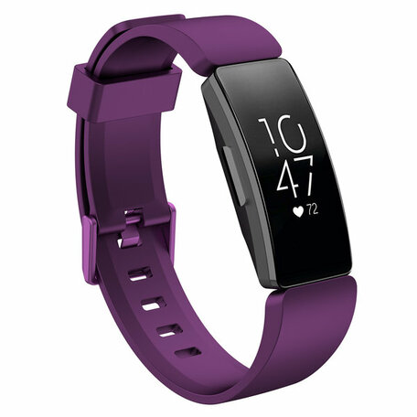 Fitbit Inspire 1 / HR / Ace 2 Silikonband mit Schnalle - Größe: Large - lila