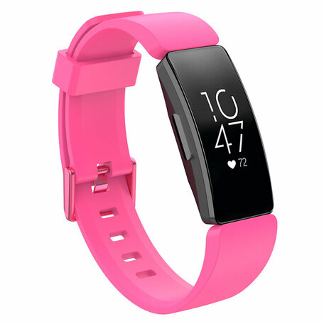 Fitbit Inspire 1 / HR / Ace 2 Silikonband mit Schnalle - Größe: Large - rosa