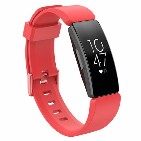 Fitbit Inspire 1 / HR / Ace 2 Silikonband mit Schnalle - Größe: Large - rot