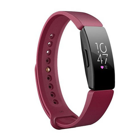 Fitbit Inspire 1 / HR / Ace 2 Silikonband - Größe: Groß - Bordeaux