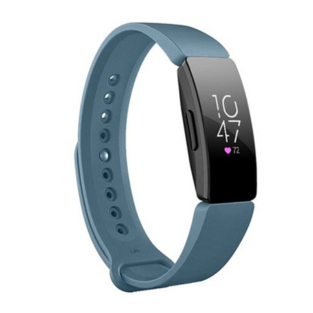 Fitbit Inspire 1 / HR / Ace 2 Silikonband - Größe: Groß - Grau-Blau