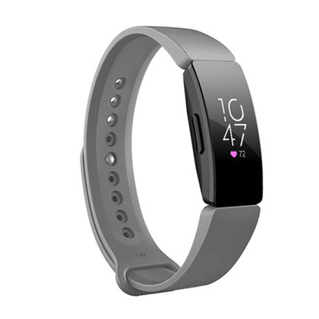 Fitbit Inspire 1 / HR / Ace 2 Silikonband - Größe: Groß - Grau